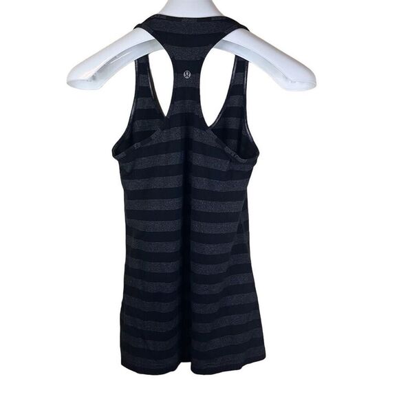 Lululemon Cool Racerback Women's Striped Tank Top Multicolor Size 4 Activewear - Picture 4 of 6